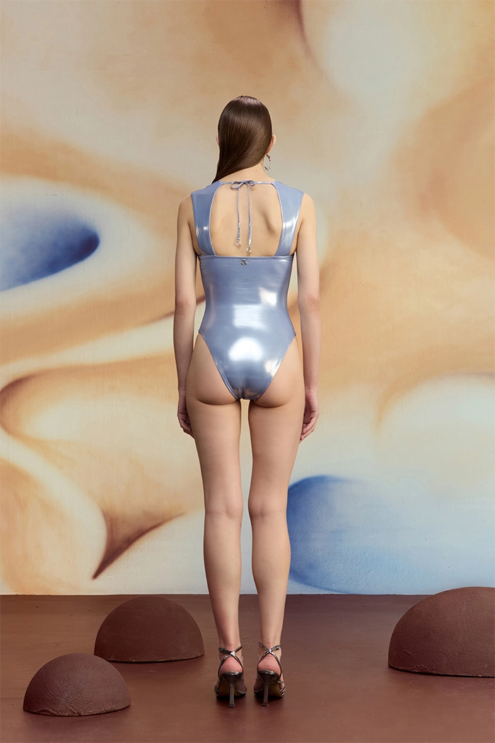 Lineva Icy Breeze Blue Kalın Askılı Straplez Mayo