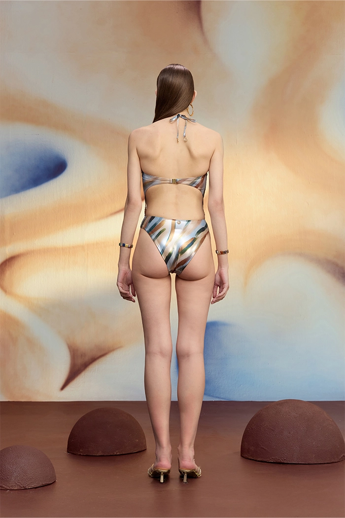 Raylia Brassia Straplez Boyundan Bağlamalı Mayo